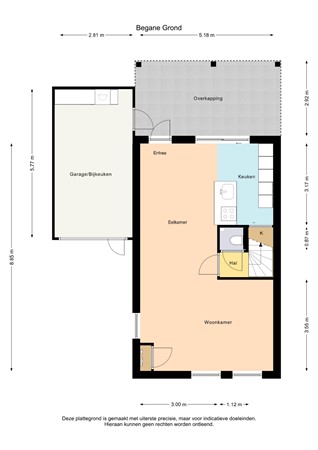 Floorplan - Diemenlaan 63, 8304 EH Emmeloord